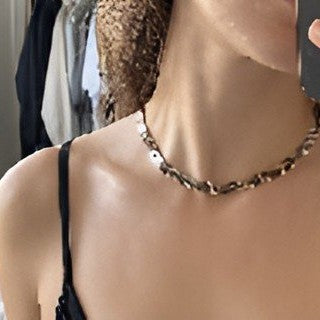 Laura M. wearing her SnakeChain necklace